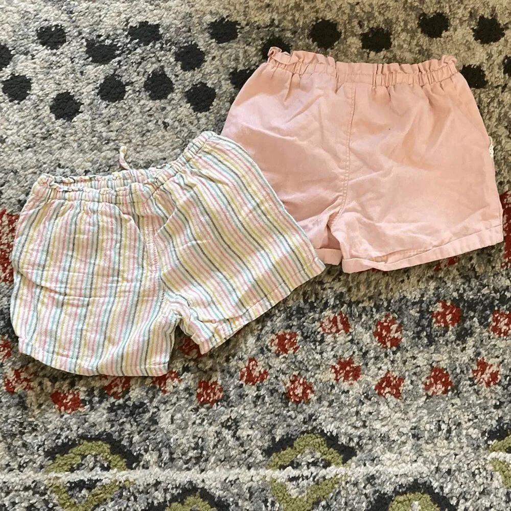 Toddler Girls Shorts Bundle 5T Old Navy & OshKosh Summer 2-Pair Lot